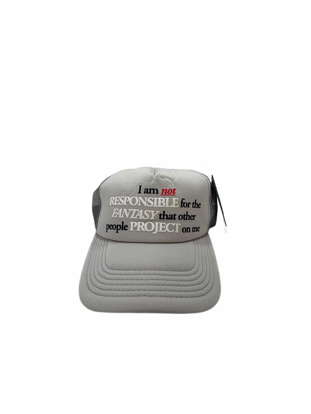 Pleasures Responsible Trucker Hat Silver OS NWT